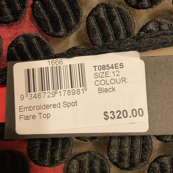 Sexy Nicholas Black Lace Flare Sleeveless Top - Picture 10 of 11